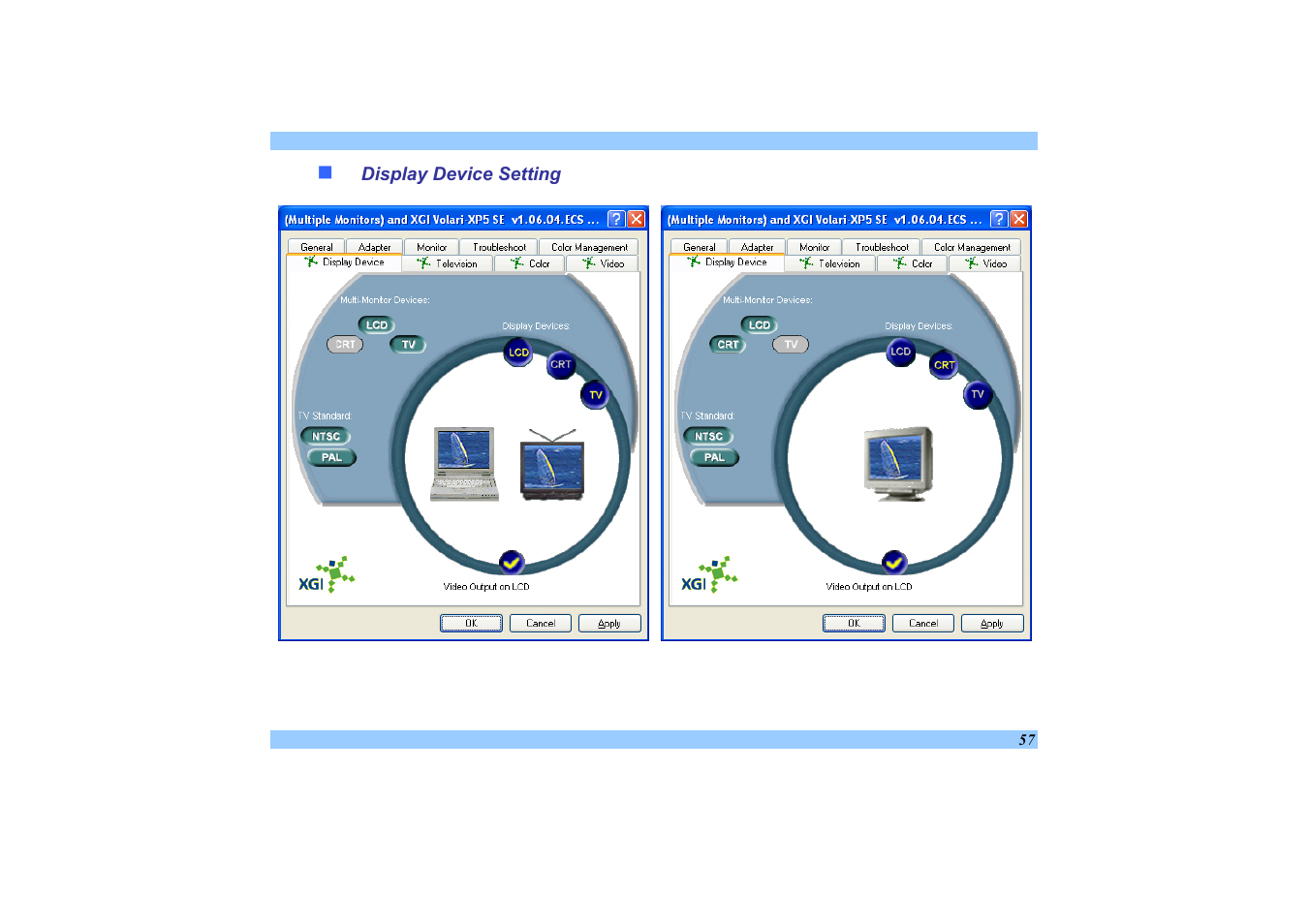 Display device setting | Elitegroup 532 User Manual | Page 65 / 83