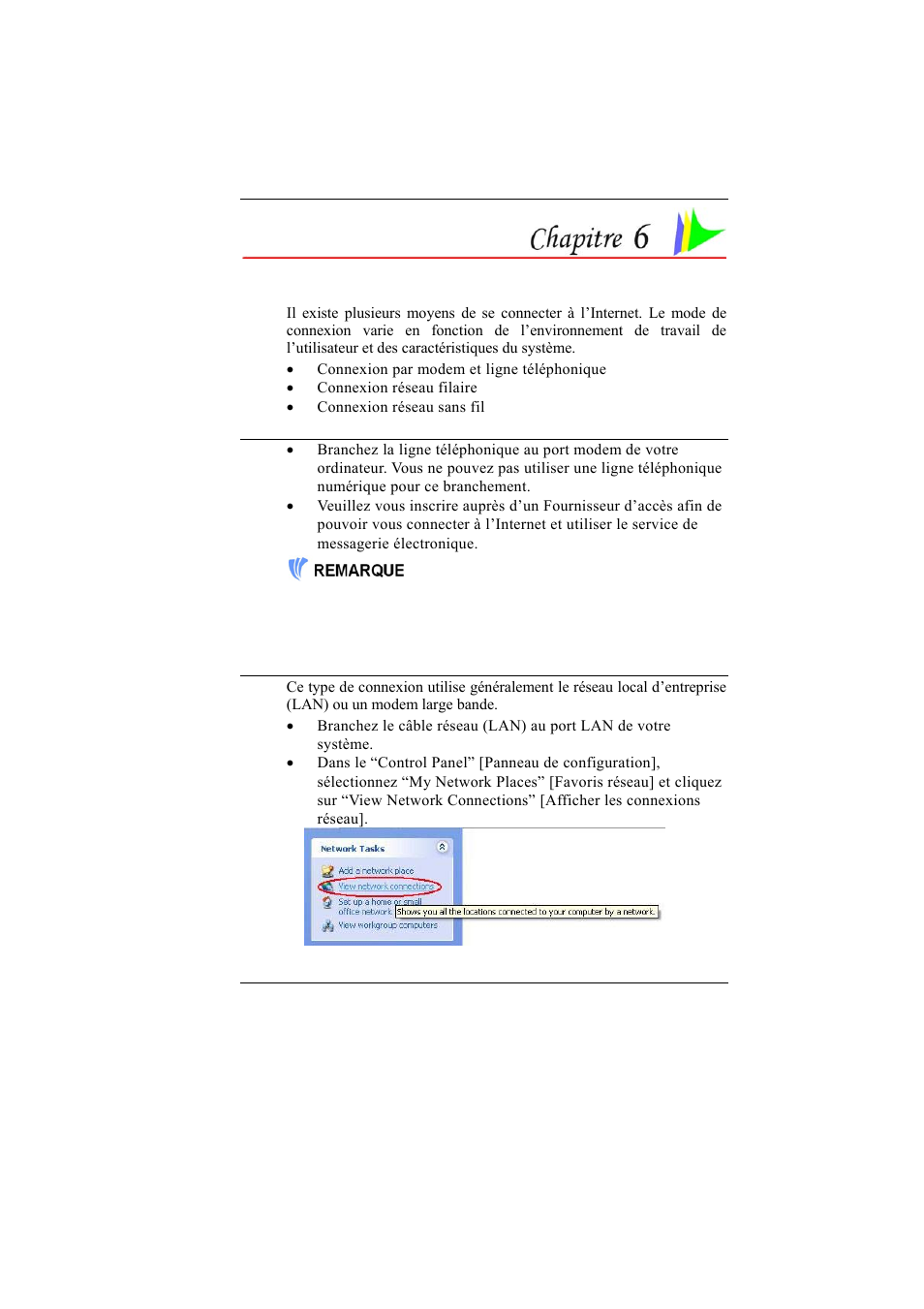 Connexion à l’internet | Elitegroup 331 User Manual | Page 43 / 77