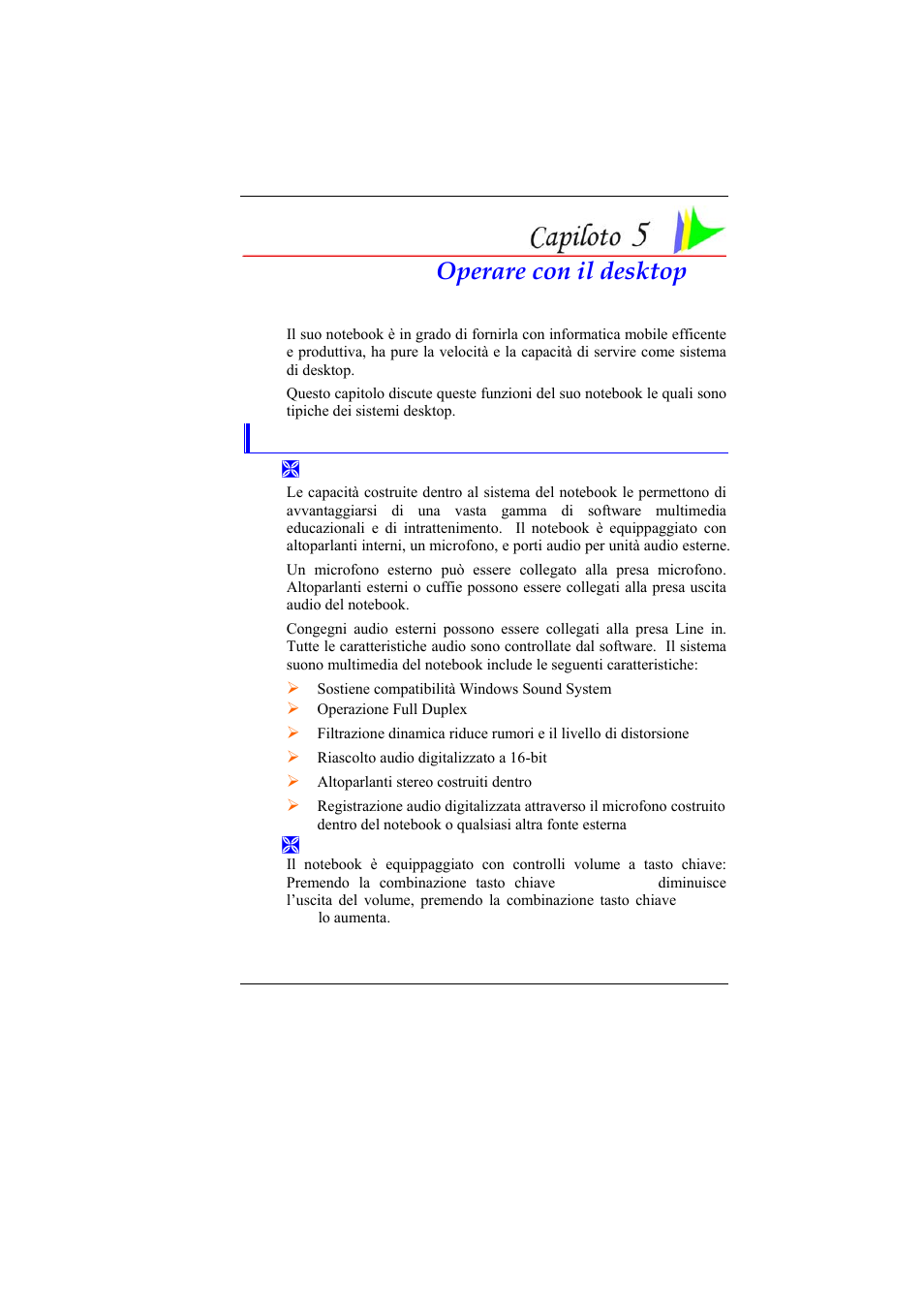 Operare con il desktop | Elitegroup 331 User Manual | Page 37 / 75