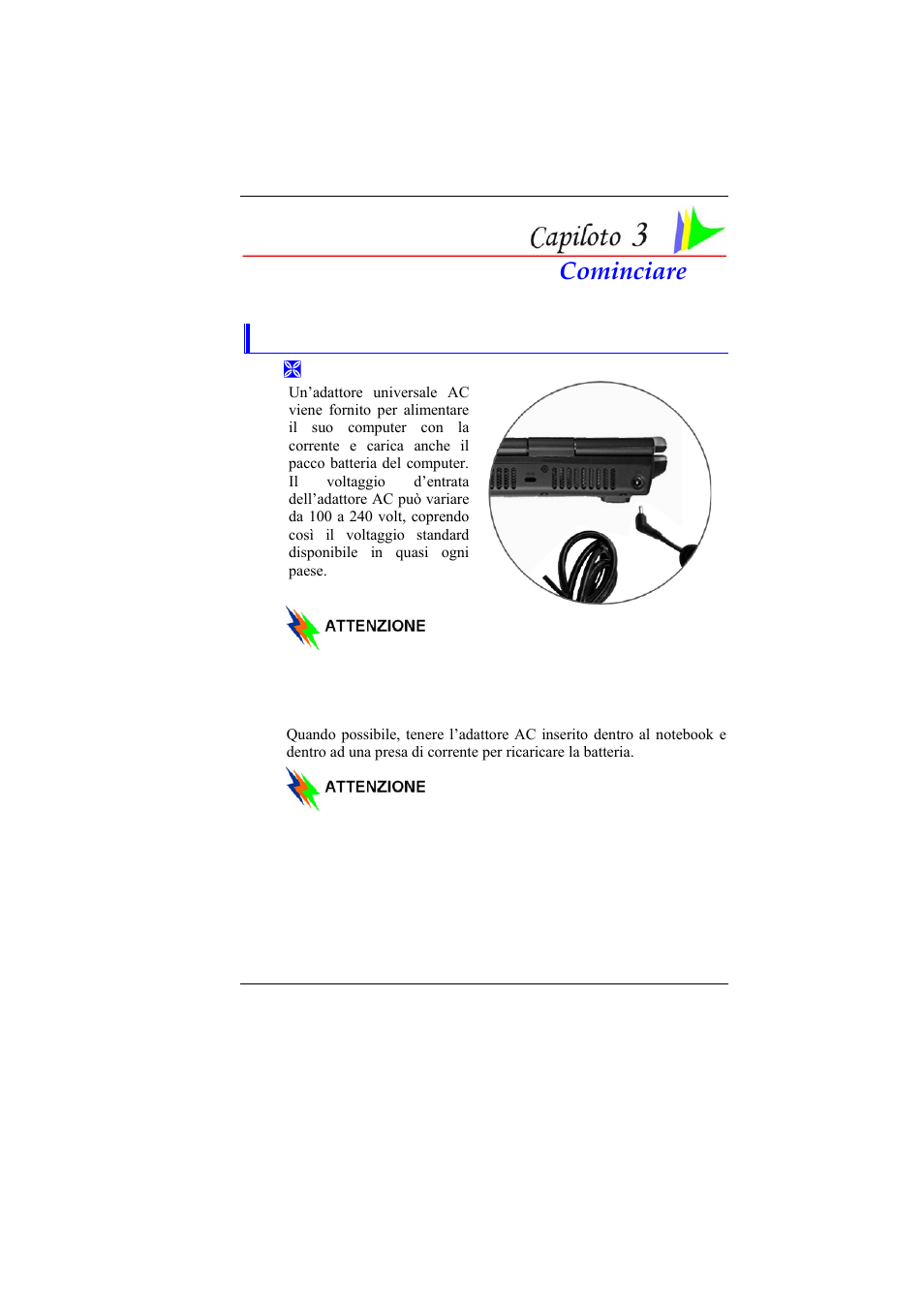 Cominciare | Elitegroup 330 User Manual | Page 23 / 73