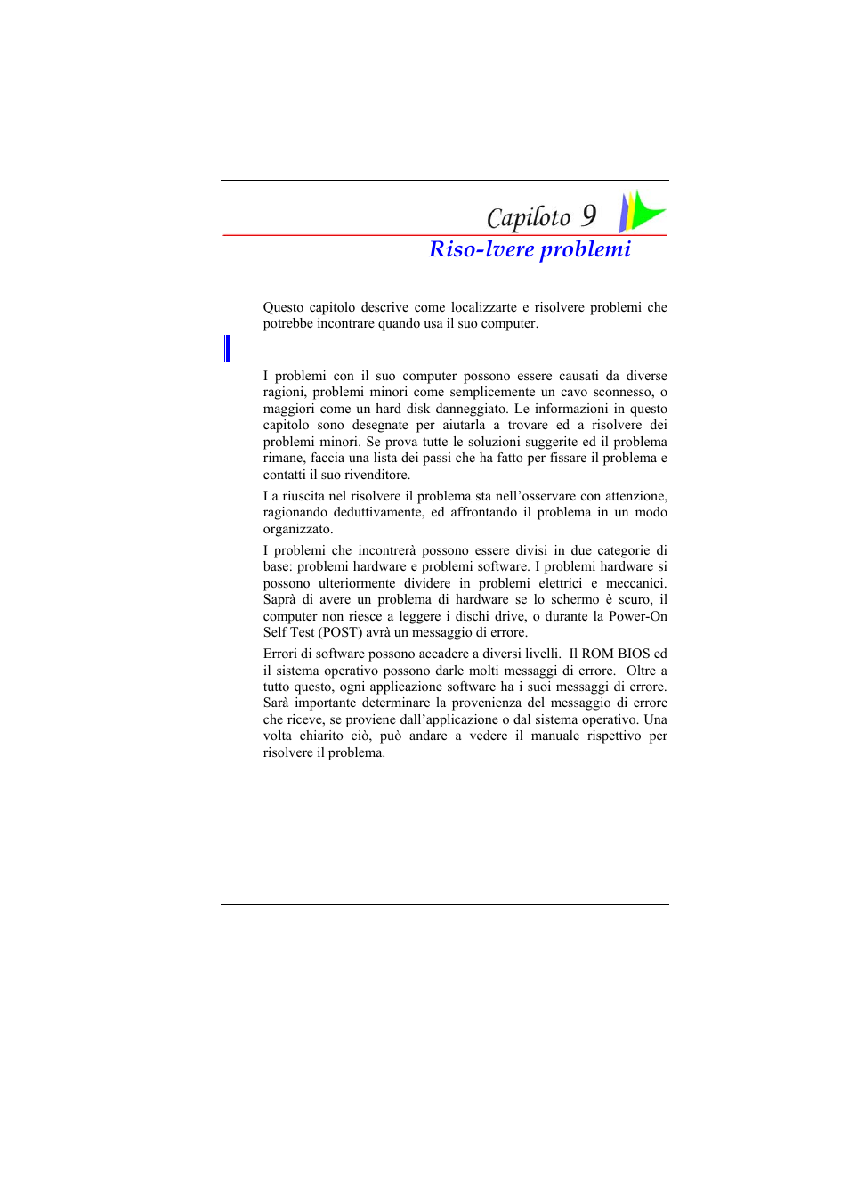 Riso-lvere problemi | Elitegroup 330 User Manual | Page 61 / 73
