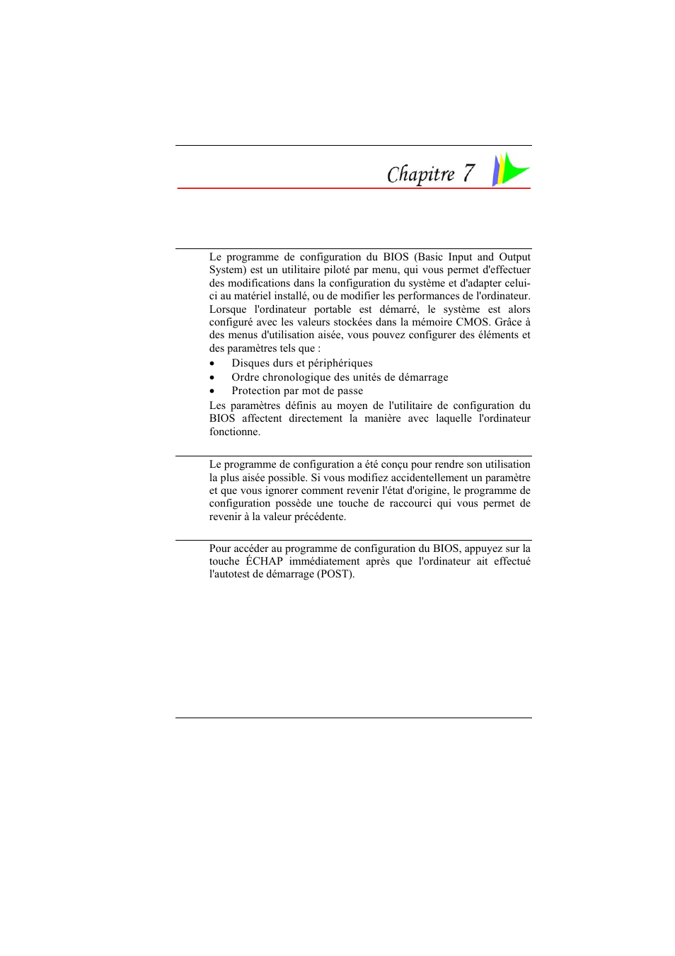 Configuration du bios | Elitegroup 330 User Manual | Page 51 / 79