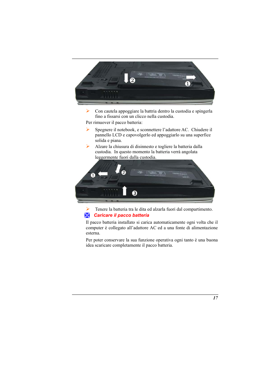 Caricare il pacco batteria | Elitegroup 321 User Manual | Page 25 / 65