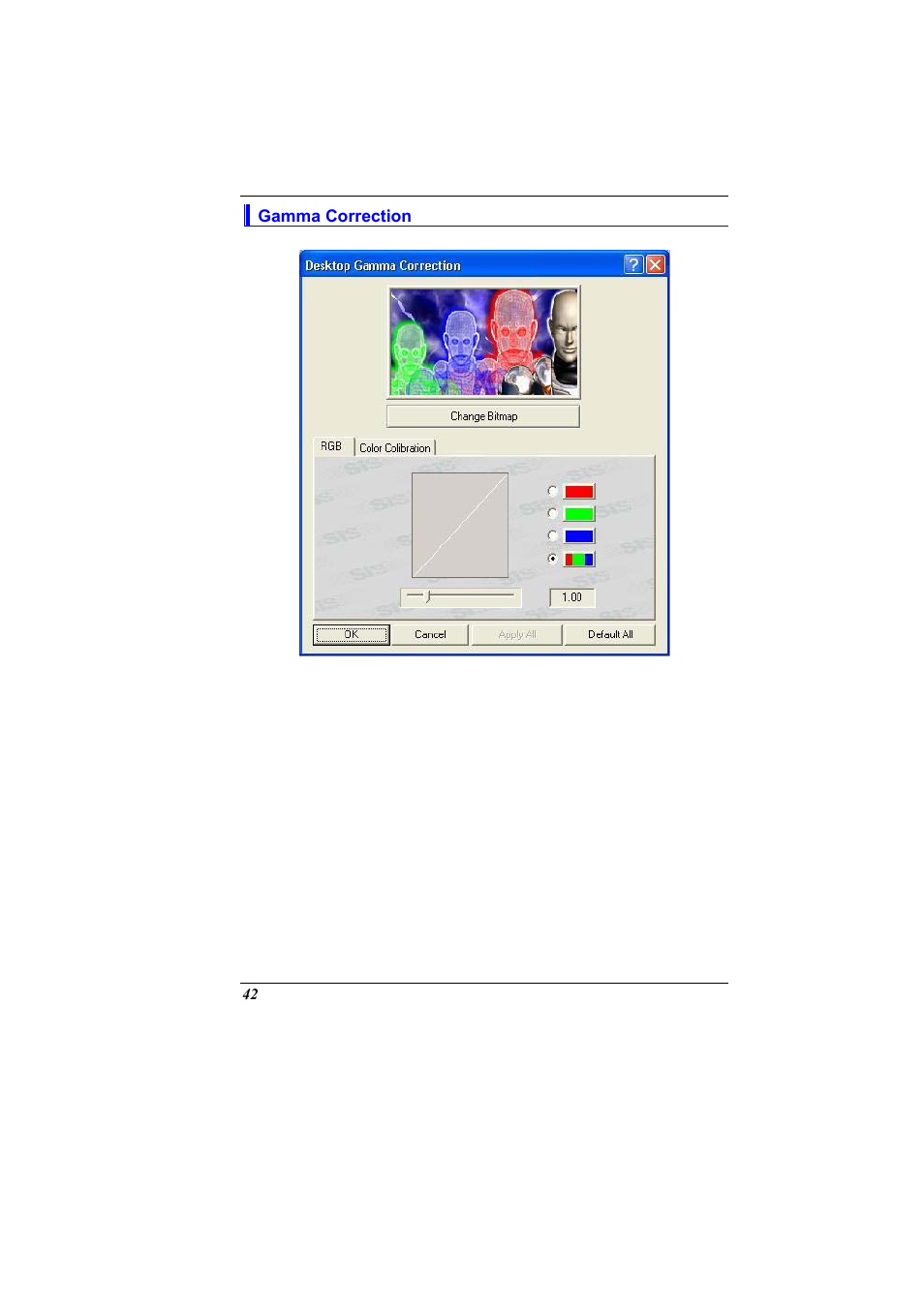Gamma correction | Elitegroup 321 User Manual | Page 50 / 65
