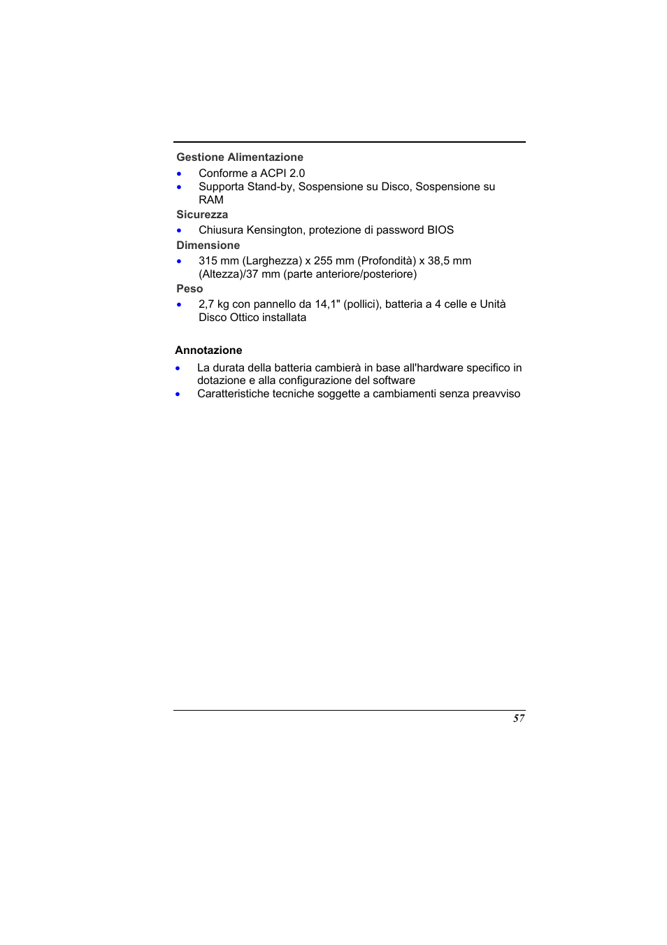 Annotazione | Elitegroup 321 User Manual | Page 65 / 65