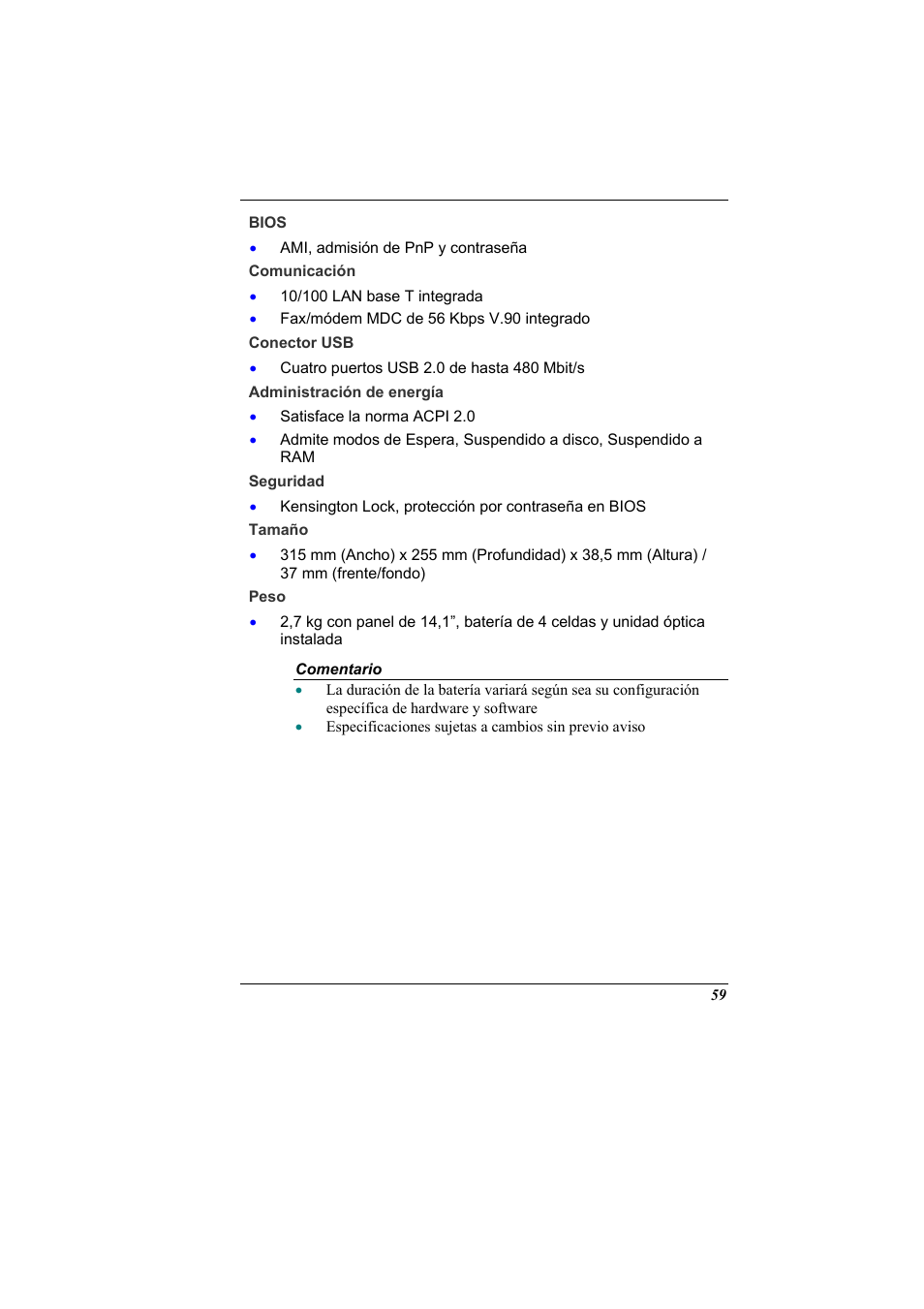 Comentario | Elitegroup 321 User Manual | Page 67 / 67