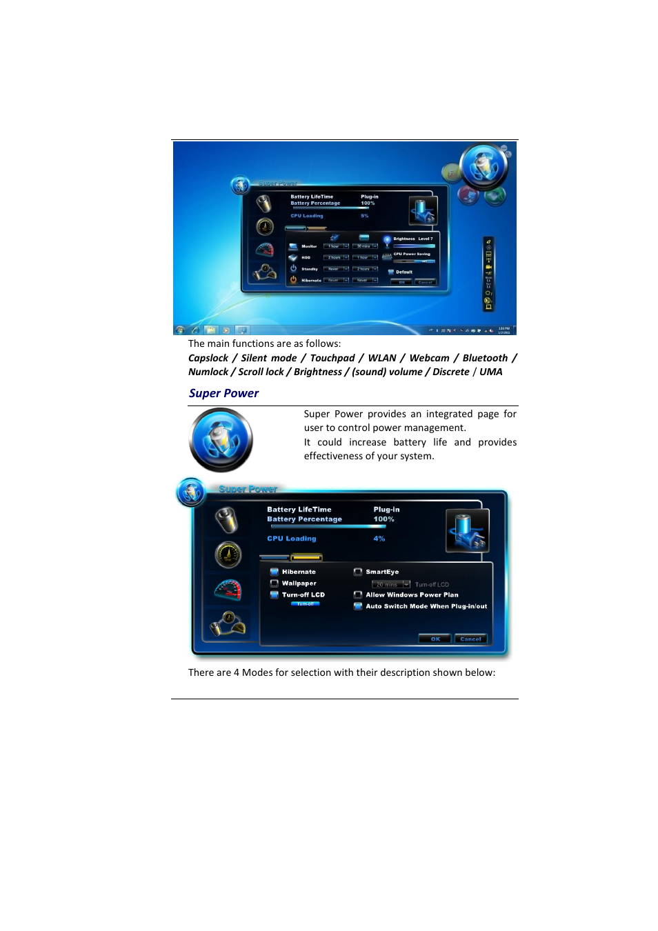 Uper, Ower, Super power | Elitegroup MB45II7 WIN7 User Manual | Page 50 / 70