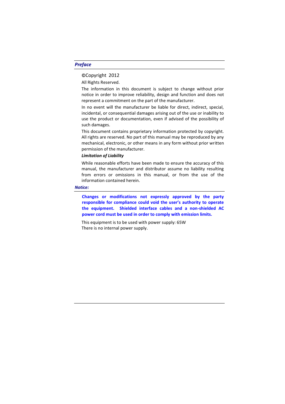 Elitegroup MB45II7 WIN8 User Manual | Page 3 / 63