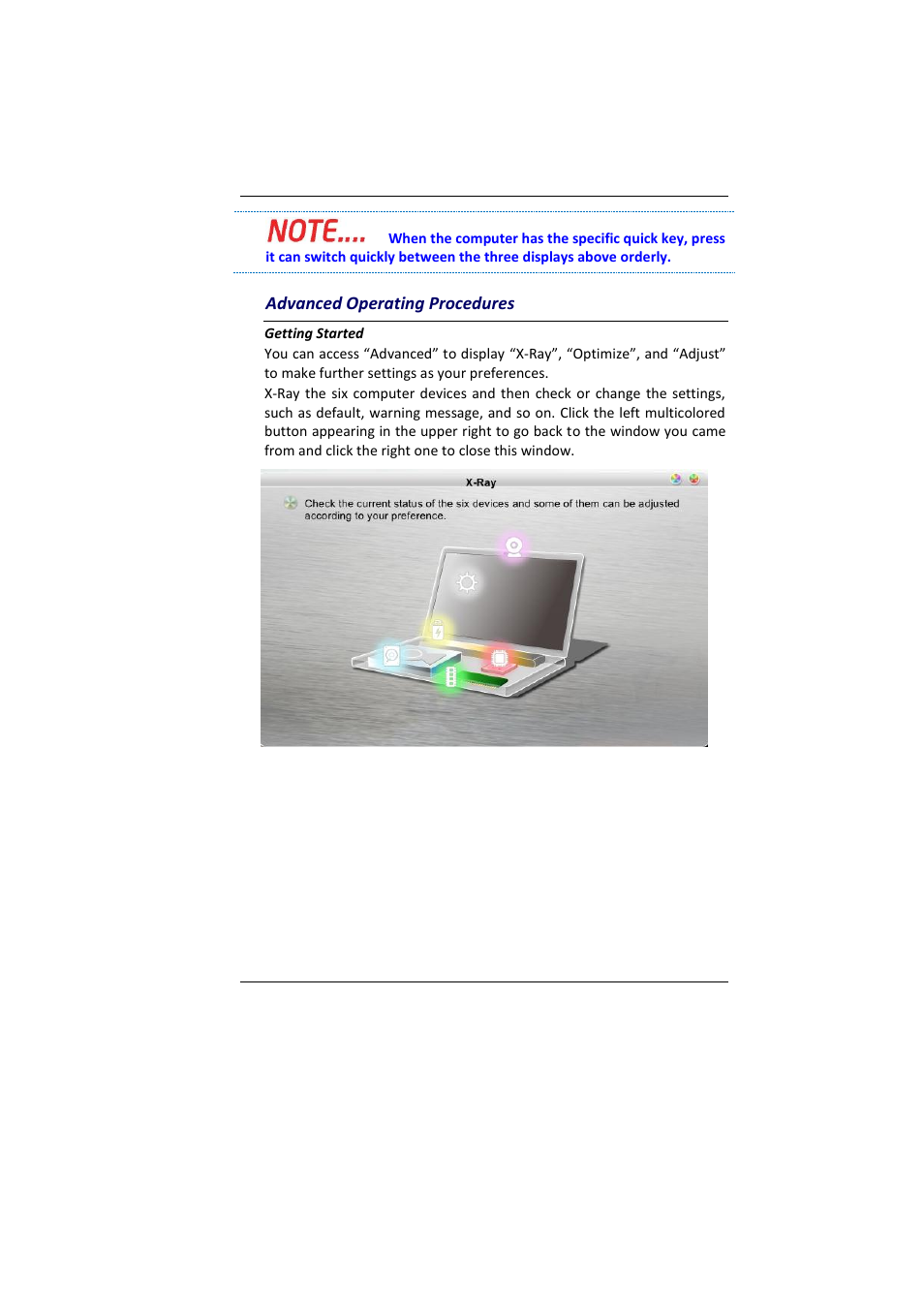 Dvanced, Perating, Rocedures | Advanced operating procedures | Elitegroup MB45II7 WIN8 User Manual | Page 51 / 63