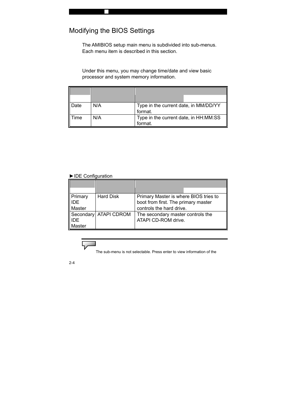 Modifying the bios settings | Elitegroup M50EI v.2 User Manual | Page 4 / 8