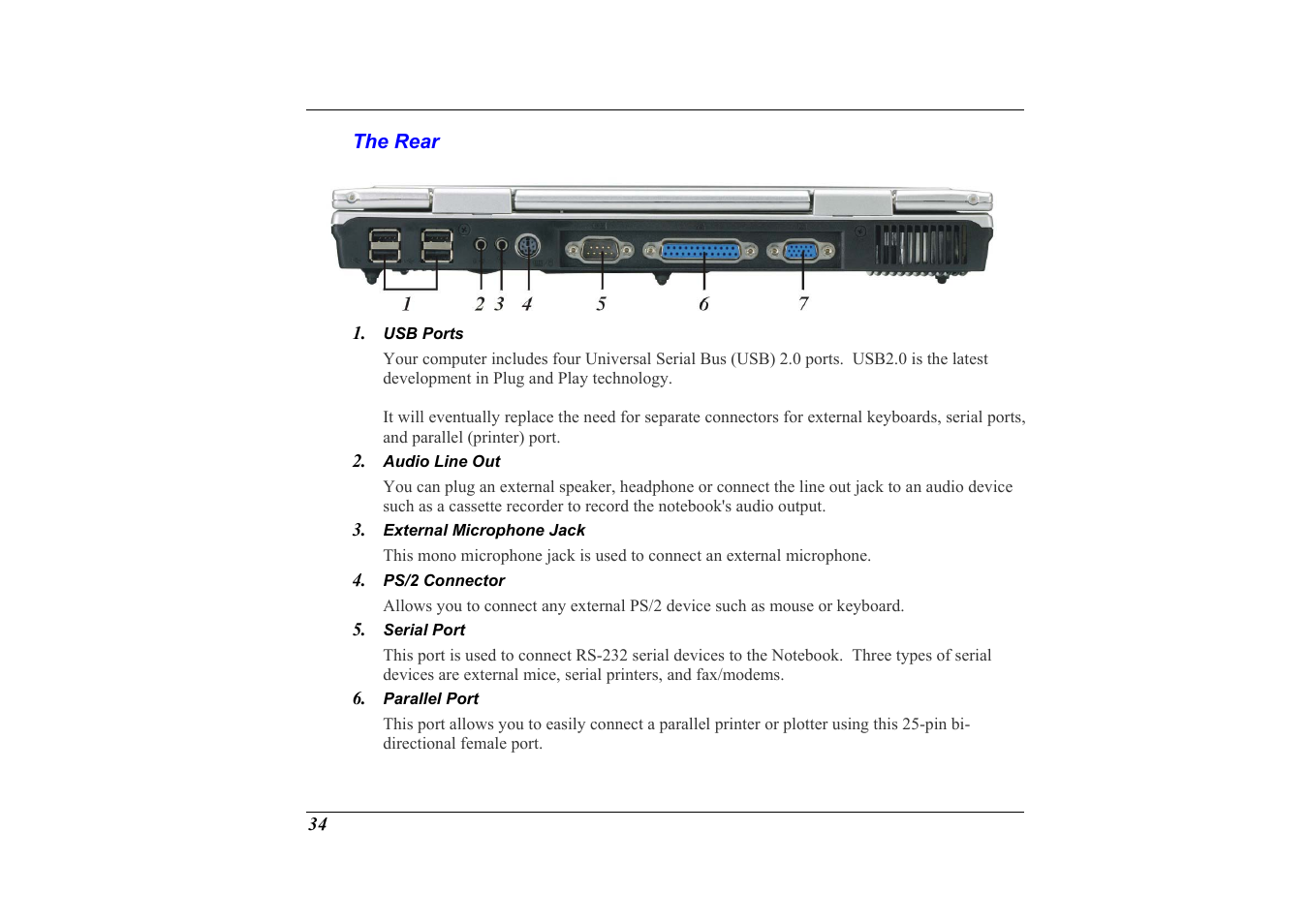 The rear | Elitegroup G320 User Manual | Page 36 / 103