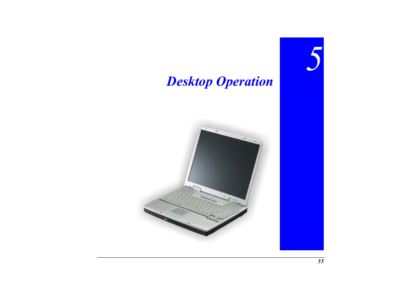 Chapter 5; desktop operation | Elitegroup G320 User Manual | Page 57 / 103