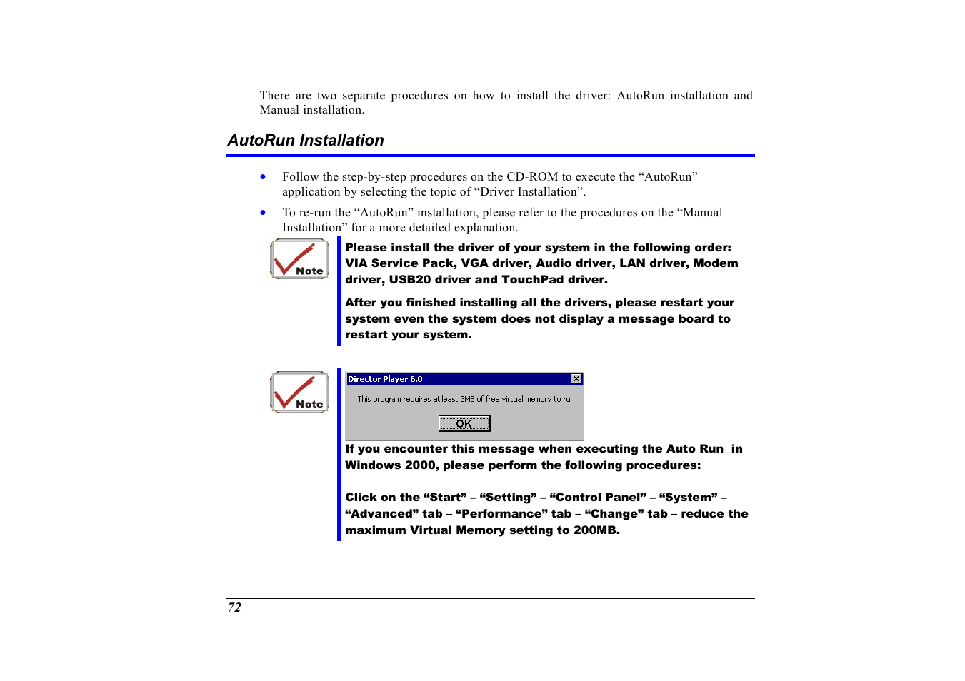 Autorun installation | Elitegroup G320 User Manual | Page 74 / 103