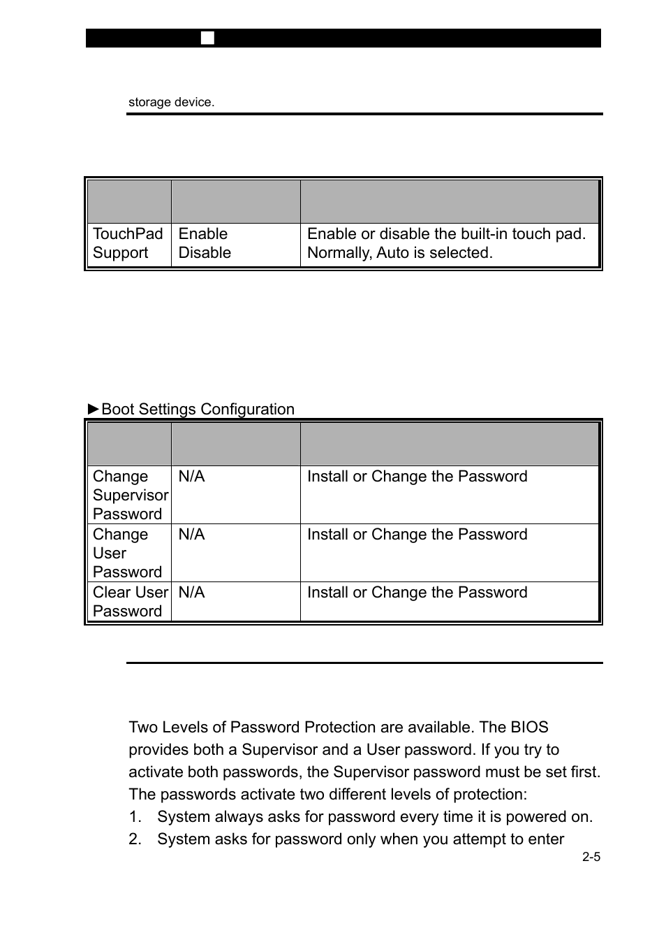 Description, Security setup | Elitegroup P71EN User Manual v.2 User Manual | Page 5 / 8