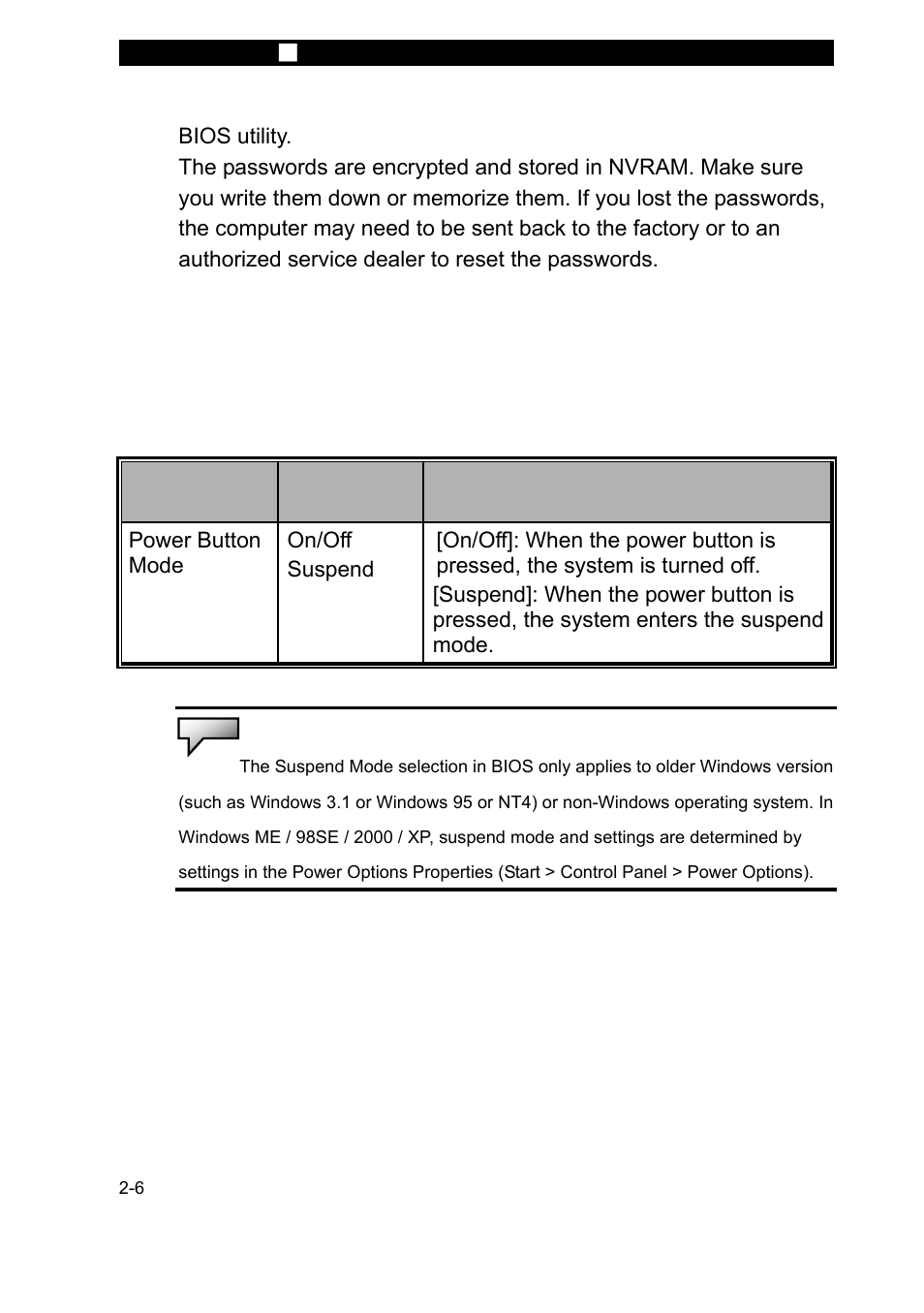 Power setup | Elitegroup P71EN User Manual v.2 User Manual | Page 6 / 8