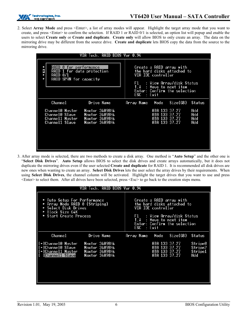 Vt6420 user manual – sata controller | Elitegroup P71EN installation User Manual | Page 10 / 47