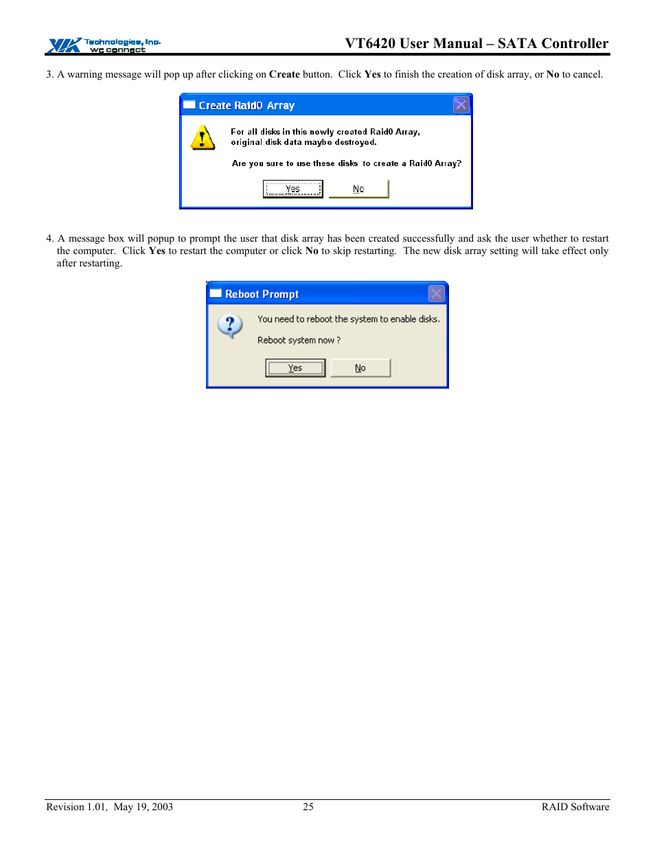 Vt6420 user manual – sata controller | Elitegroup P71EN installation User Manual | Page 29 / 47