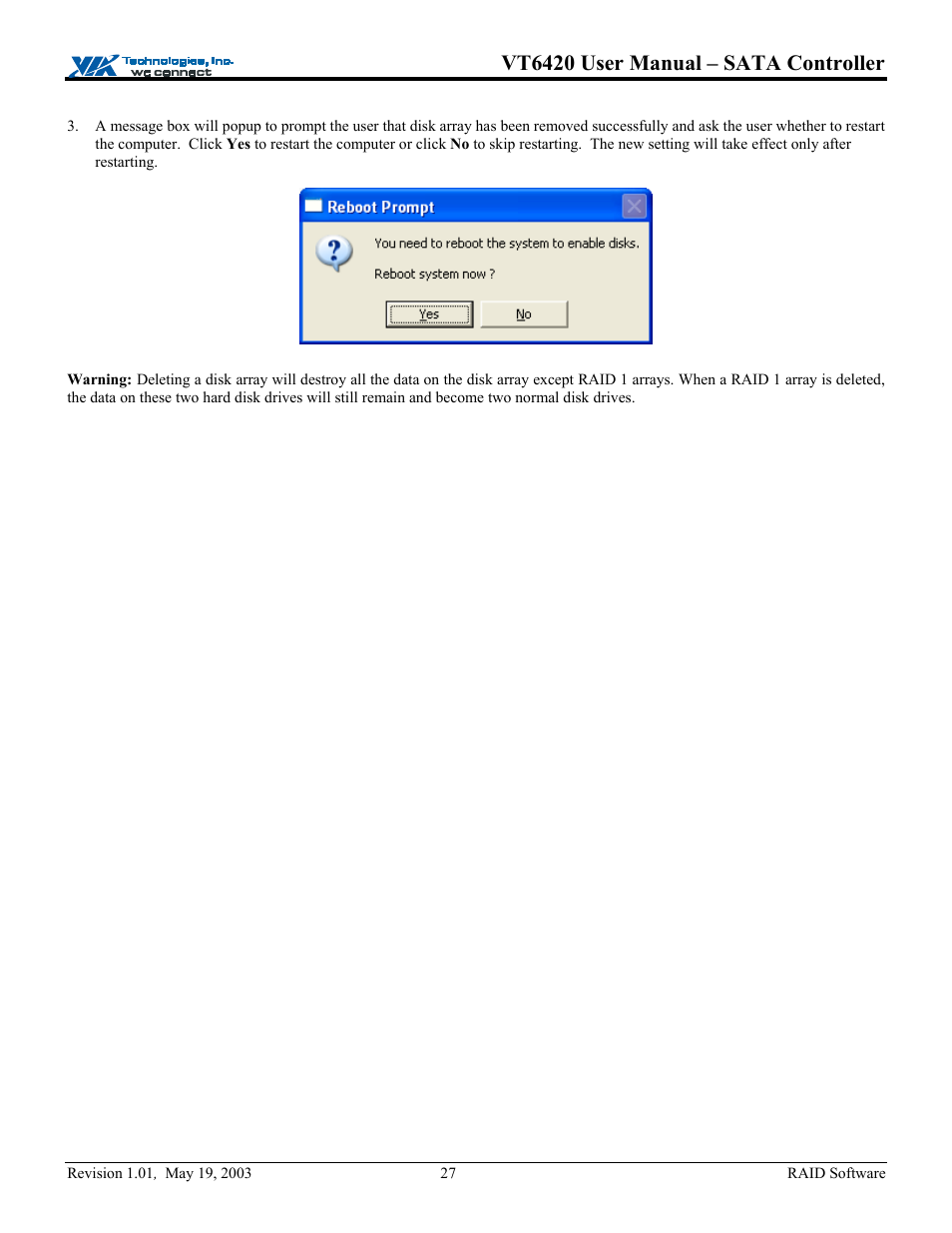 Vt6420 user manual – sata controller | Elitegroup P71EN installation User Manual | Page 31 / 47