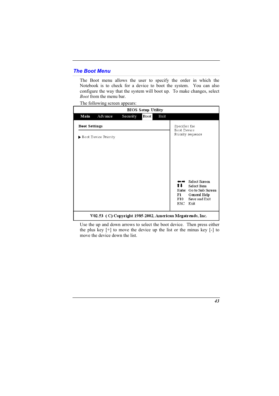 The boot menu | Elitegroup G900 User Manual User Manual | Page 51 / 103
