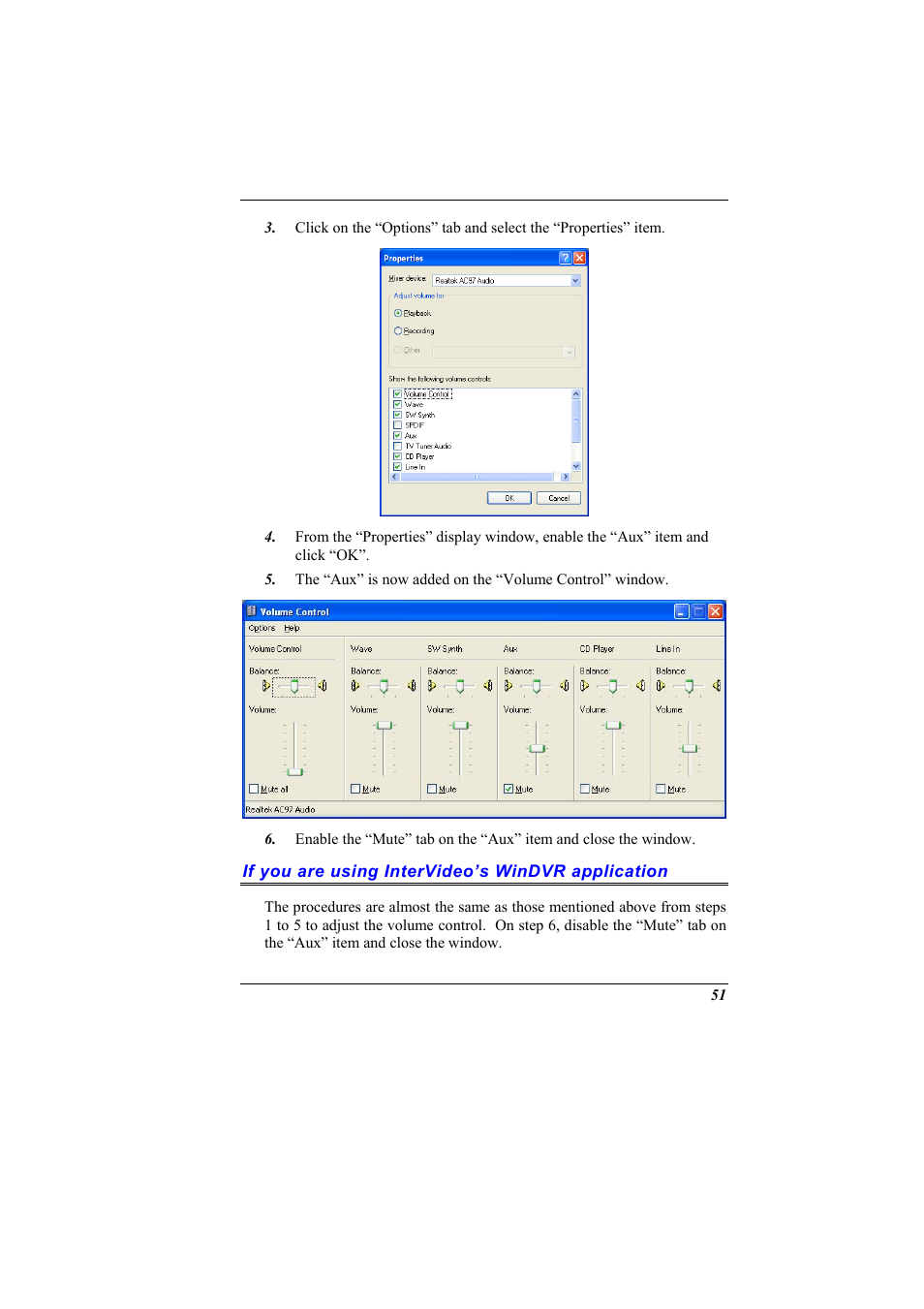 If you are using intervideo’s windvr application | Elitegroup G900 User Manual User Manual | Page 59 / 103