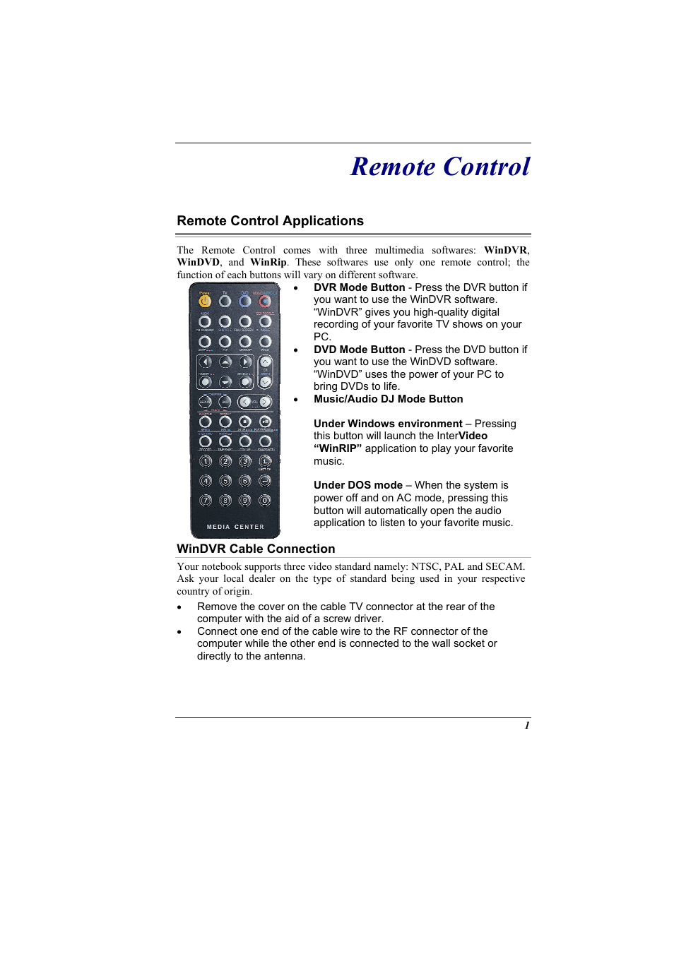 Elitegroup G900 Remote control User Manual | 18 pages