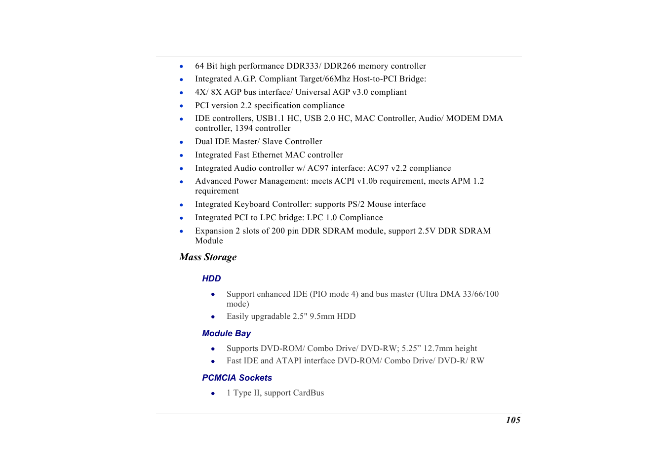 Mass storage | Elitegroup G736 User Manual | Page 107 / 112