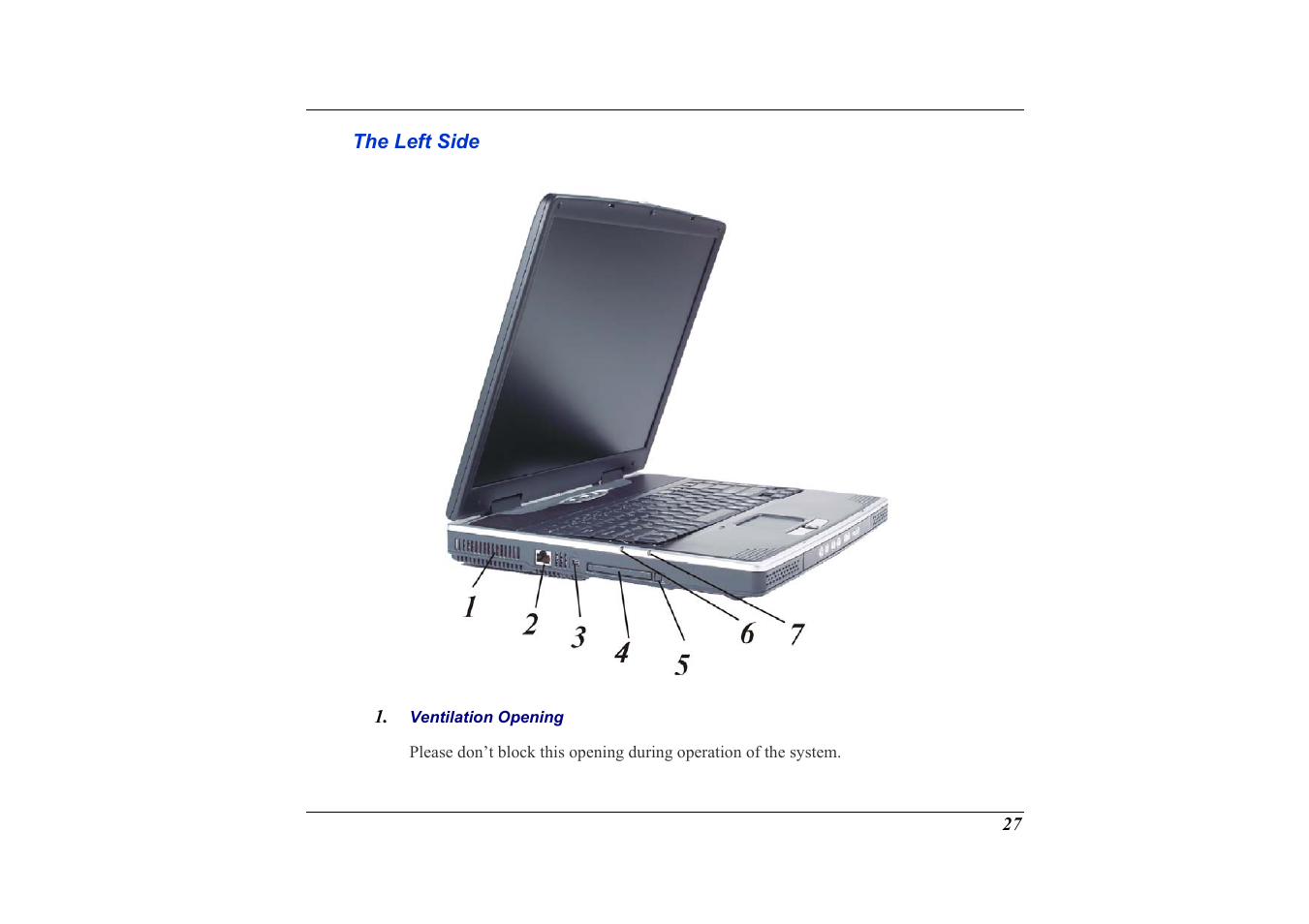 The left side | Elitegroup G736 User Manual | Page 29 / 112