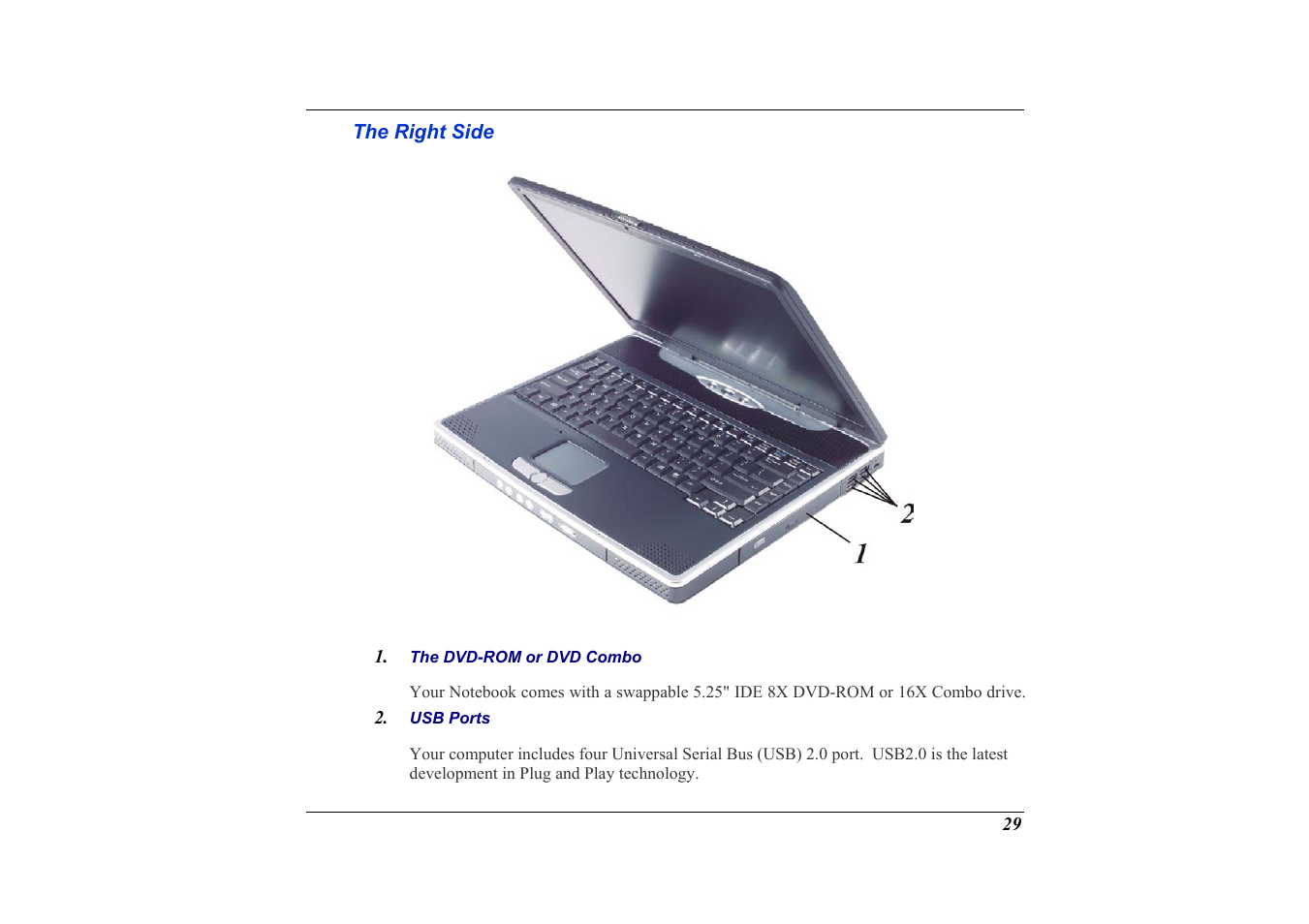 The right side | Elitegroup G736 User Manual | Page 31 / 112