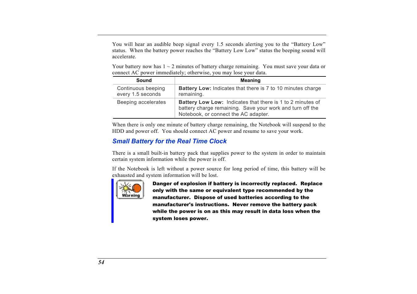 Small battery for the real time clock | Elitegroup G736 User Manual | Page 56 / 112