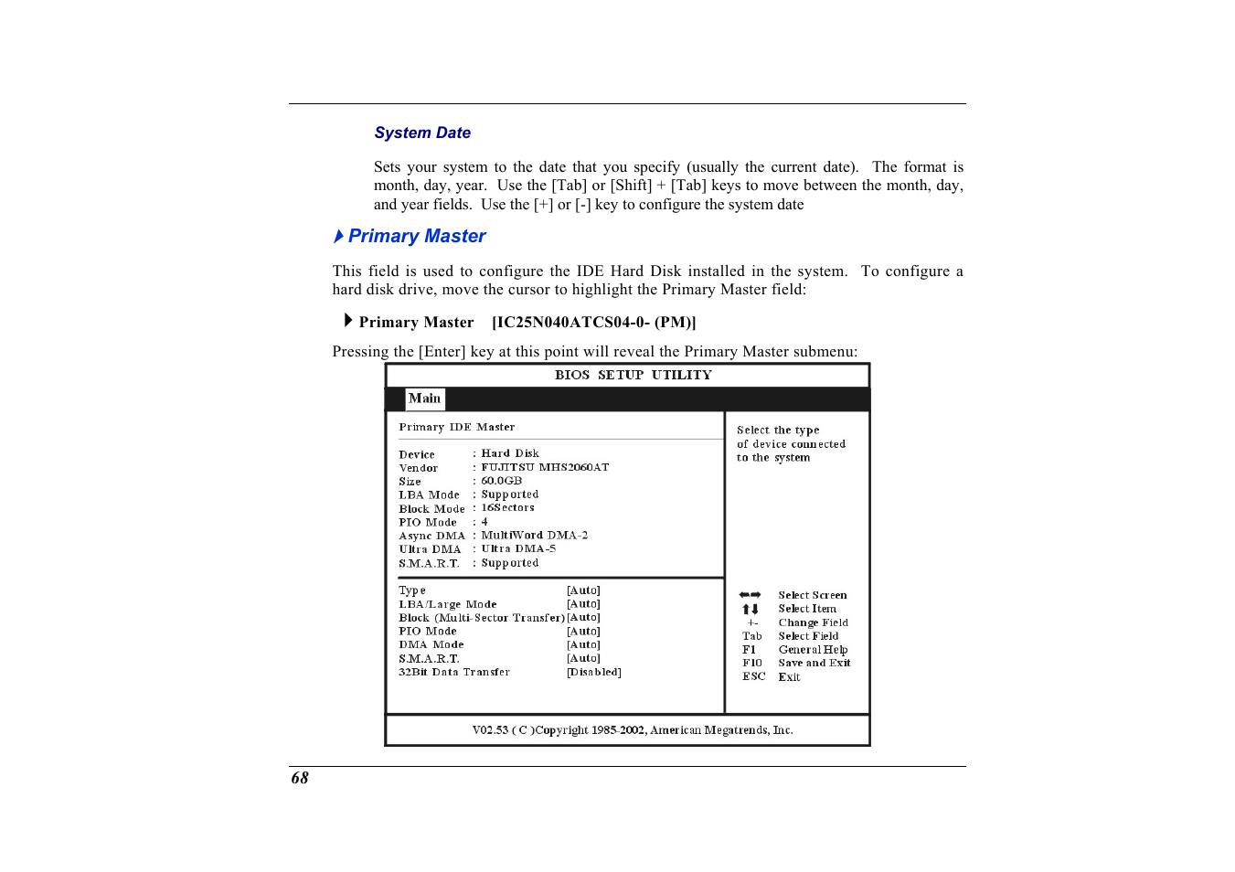 Primary master | Elitegroup G736 User Manual | Page 70 / 112