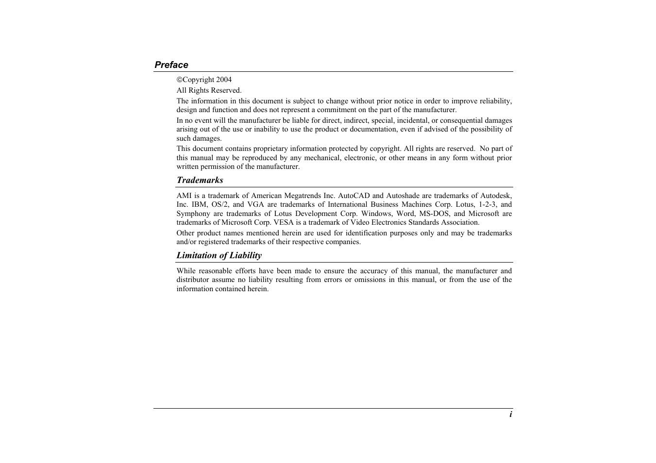 Elitegroup G733G User Manual | Page 3 / 68