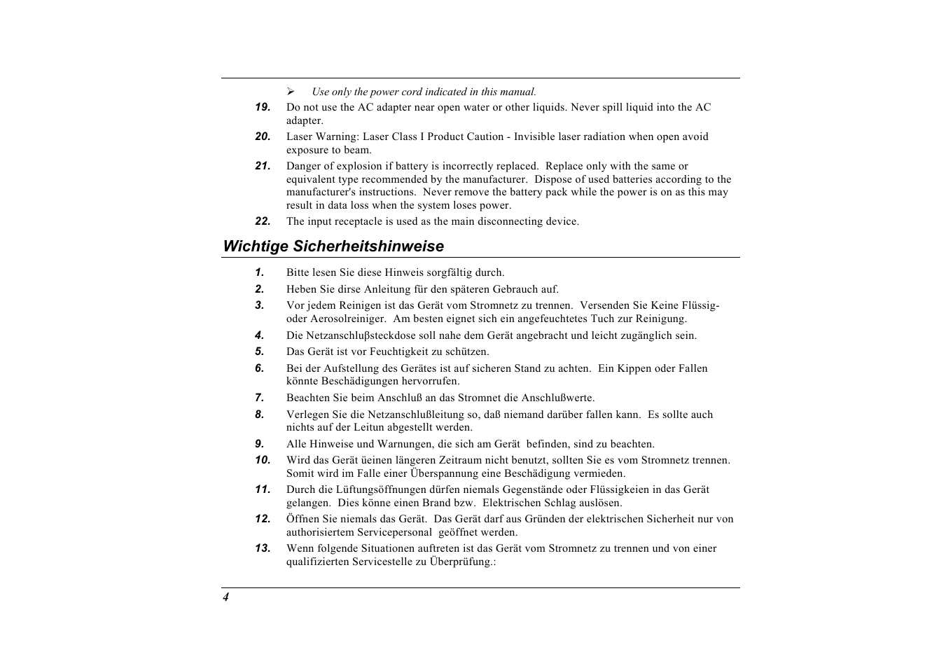 Wichtige sicherheitshinweise | Elitegroup G733 User Manual | Page 12 / 77