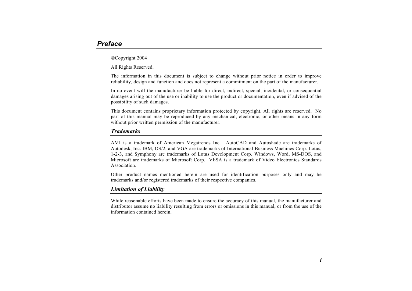 Elitegroup G733 User Manual | Page 3 / 77