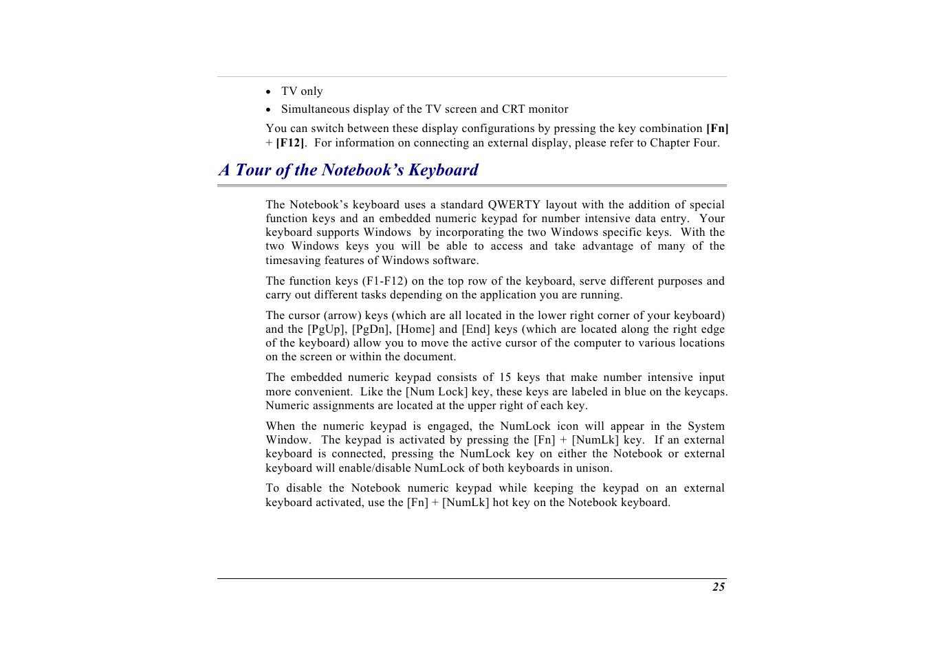 A tour of the notebook’s keyboard | Elitegroup G732 (V2.0) User Manual | Page 37 / 118