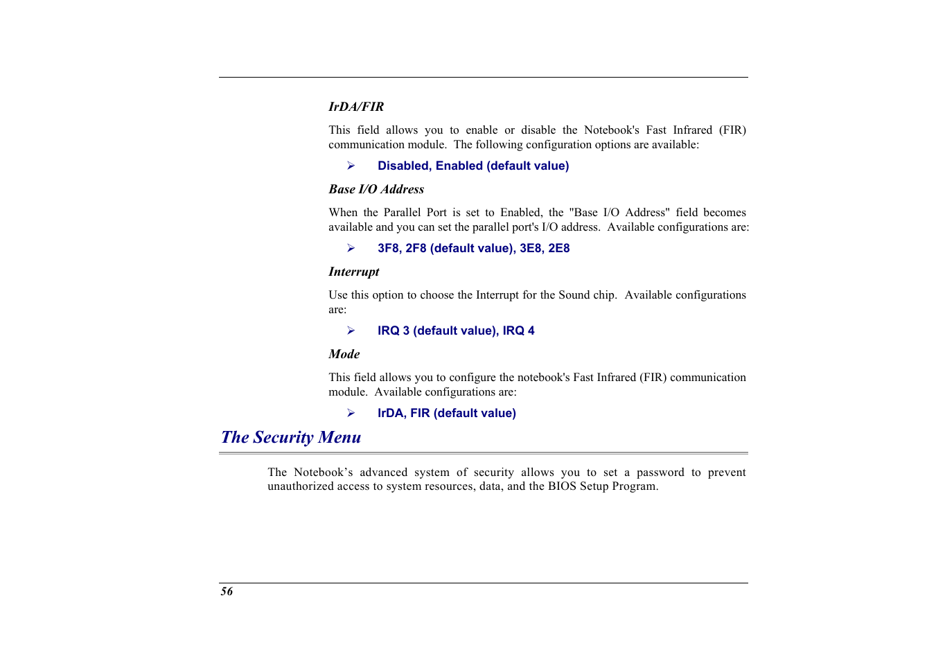 The security menu | Elitegroup G732 (V2.0) User Manual | Page 68 / 118