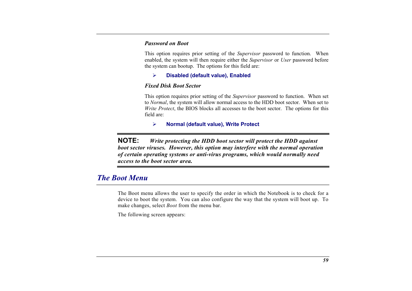 The boot menu | Elitegroup G732 (V2.0) User Manual | Page 71 / 118