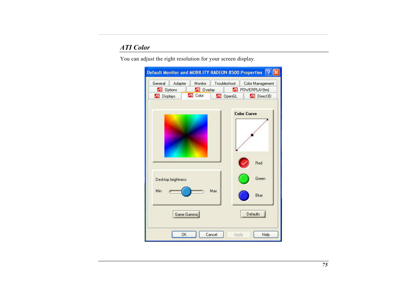 Ati color | Elitegroup G732 (V2.0) User Manual | Page 87 / 118