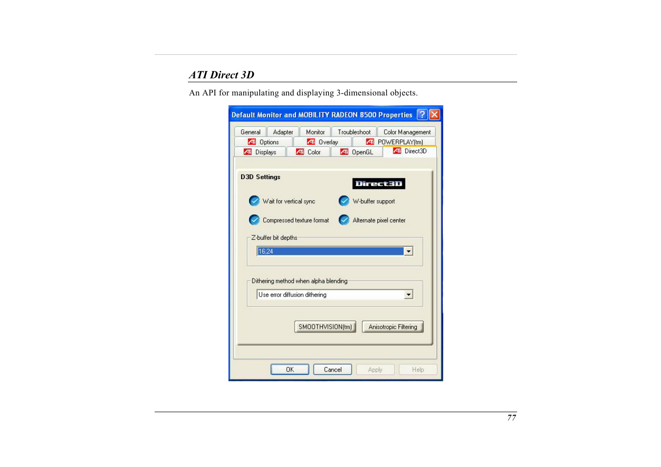 Ati direct 3d | Elitegroup G732 (V2.0) User Manual | Page 89 / 118