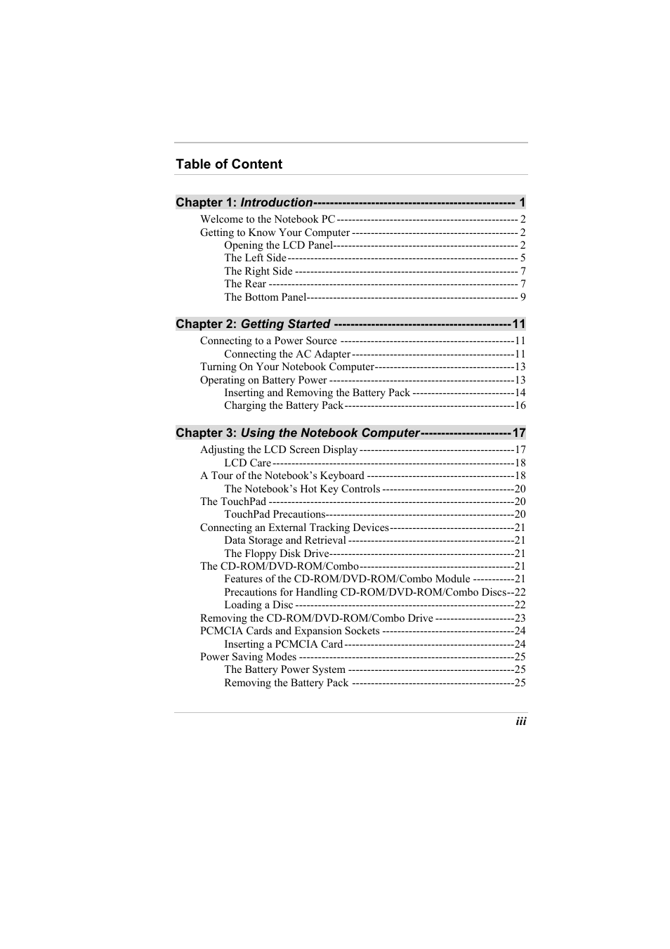 Elitegroup G731 User Manual | Page 5 / 93