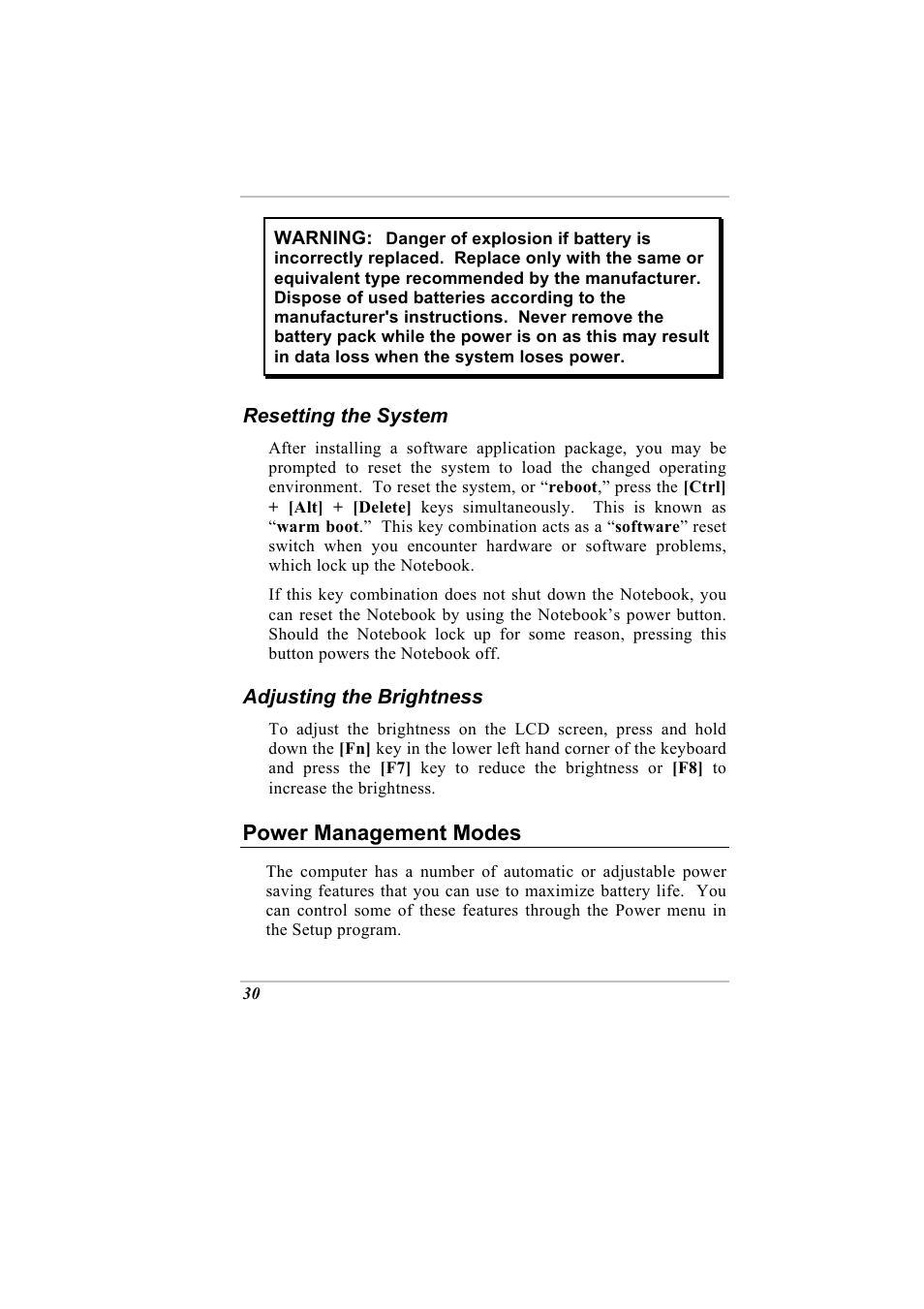 Power management modes | Elitegroup G730 User Manual | Page 44 / 105