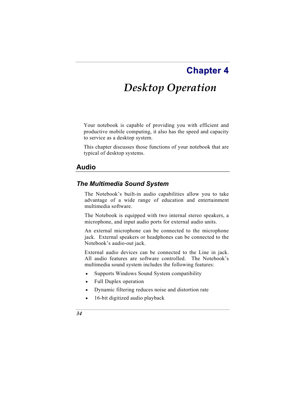 Desktop operation | Elitegroup G730 User Manual | Page 48 / 105