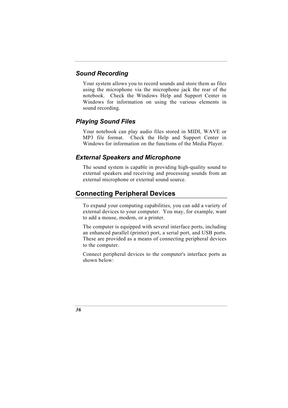 Connecting peripheral devices | Elitegroup G730 User Manual | Page 50 / 105