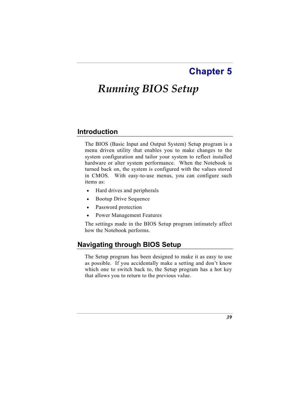 Running bios setup | Elitegroup G730 User Manual | Page 53 / 105