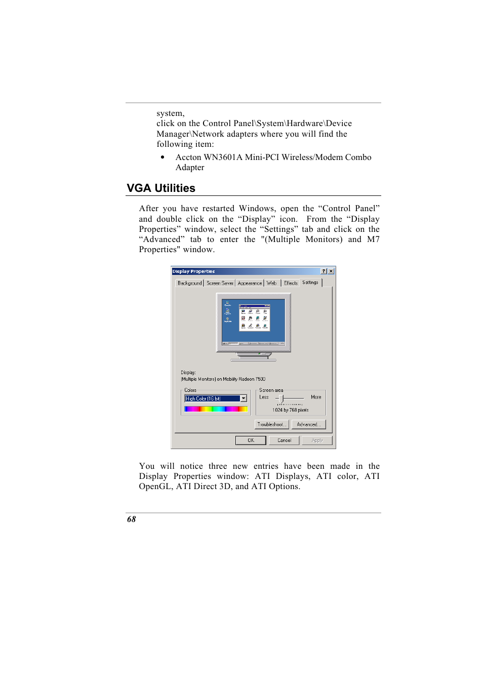 Vga utilities | Elitegroup G730 User Manual | Page 82 / 105