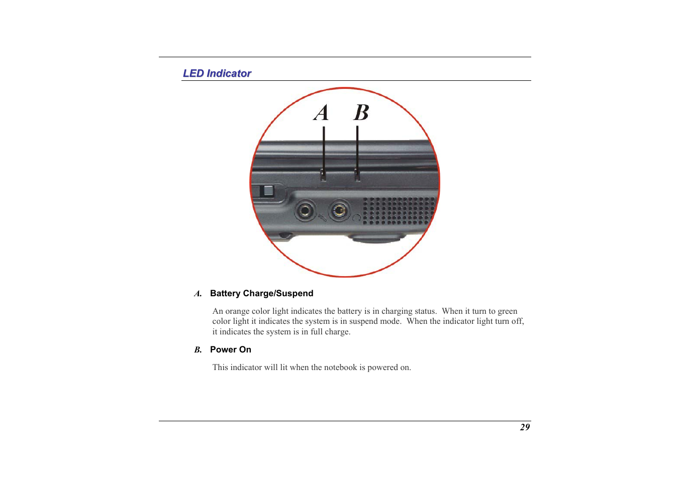 Led indicator | Elitegroup G713 User Manual | Page 31 / 106