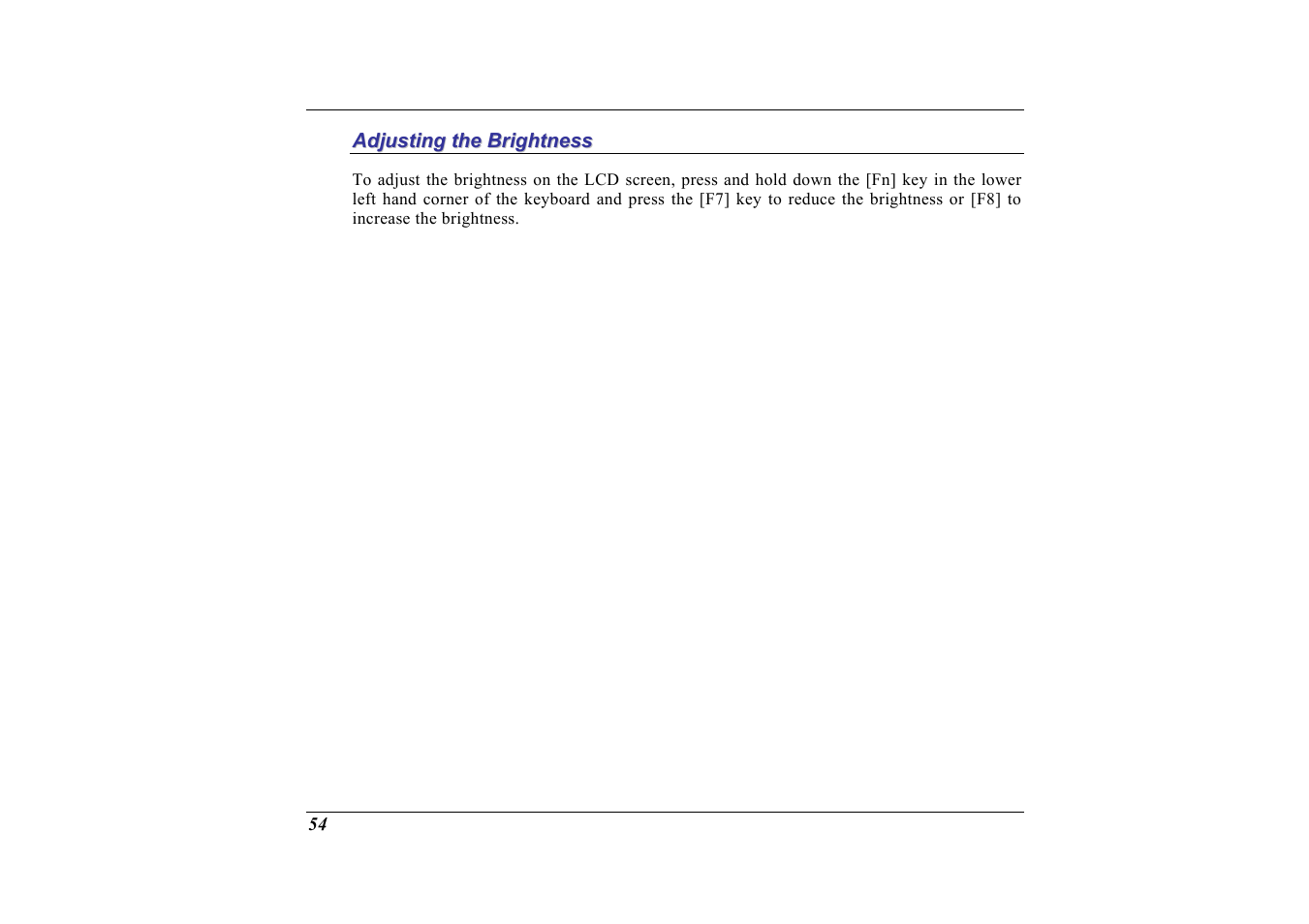 Adjusting the brightness | Elitegroup G713 User Manual | Page 56 / 106
