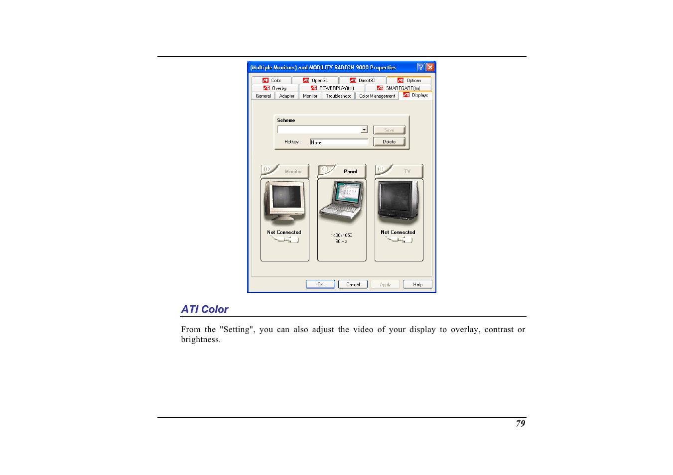Ati color | Elitegroup G713 User Manual | Page 81 / 106