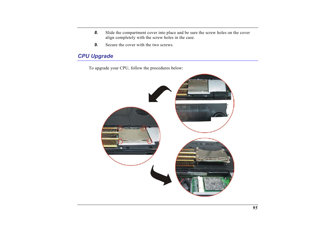 Cpu upgrade | Elitegroup G713 User Manual | Page 97 / 106