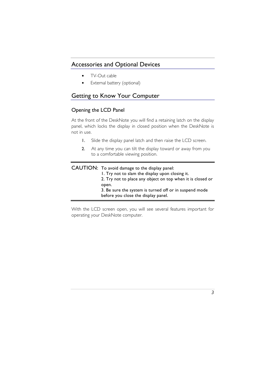 Accessories and optional devices, Getting to know your computer | Elitegroup A929 (V2.0) User Manual | Page 15 / 75