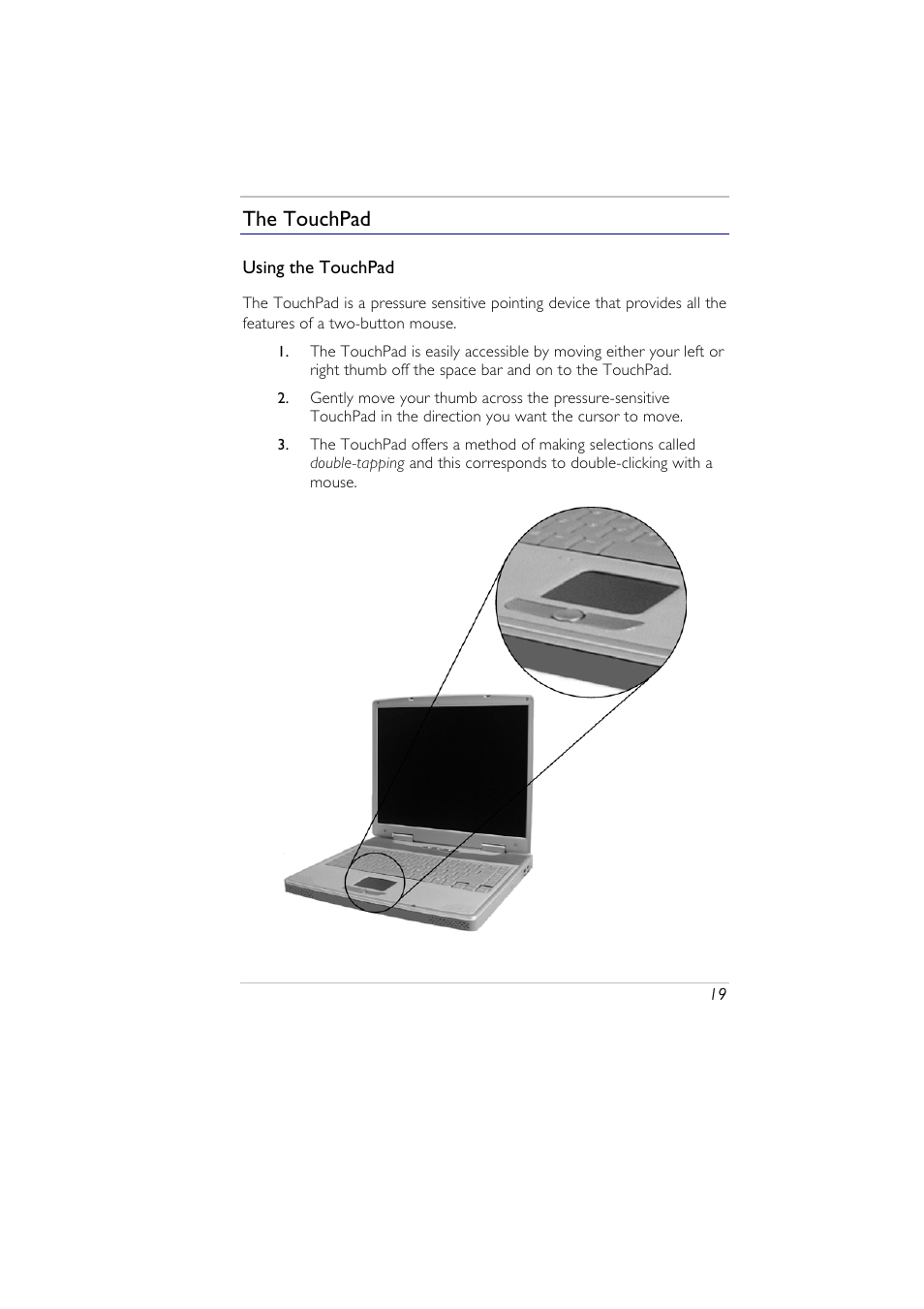 The touchpad | Elitegroup A929 (V2.0) User Manual | Page 31 / 75